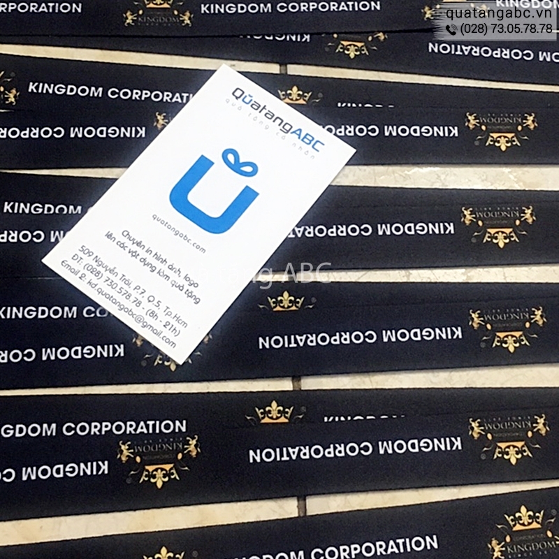 Dây đeo thẻ của công ty TNHH Kingdom được in tại INLOGO